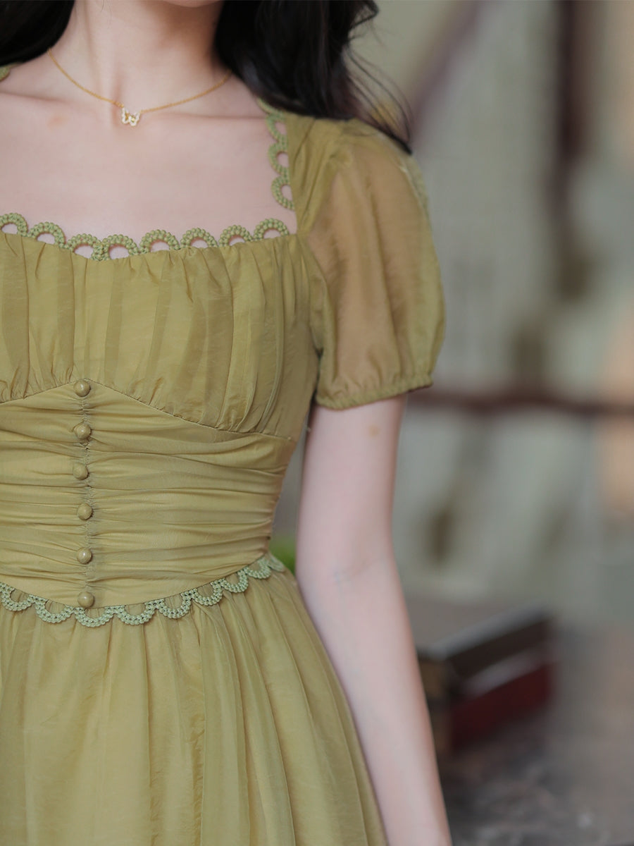 Royalcore Vintage Flowy Dress