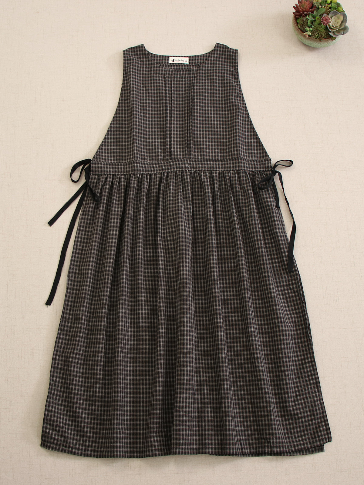 アトリエGG Dress apron(tartancheck) 16 Classic Checkered Apron Dress