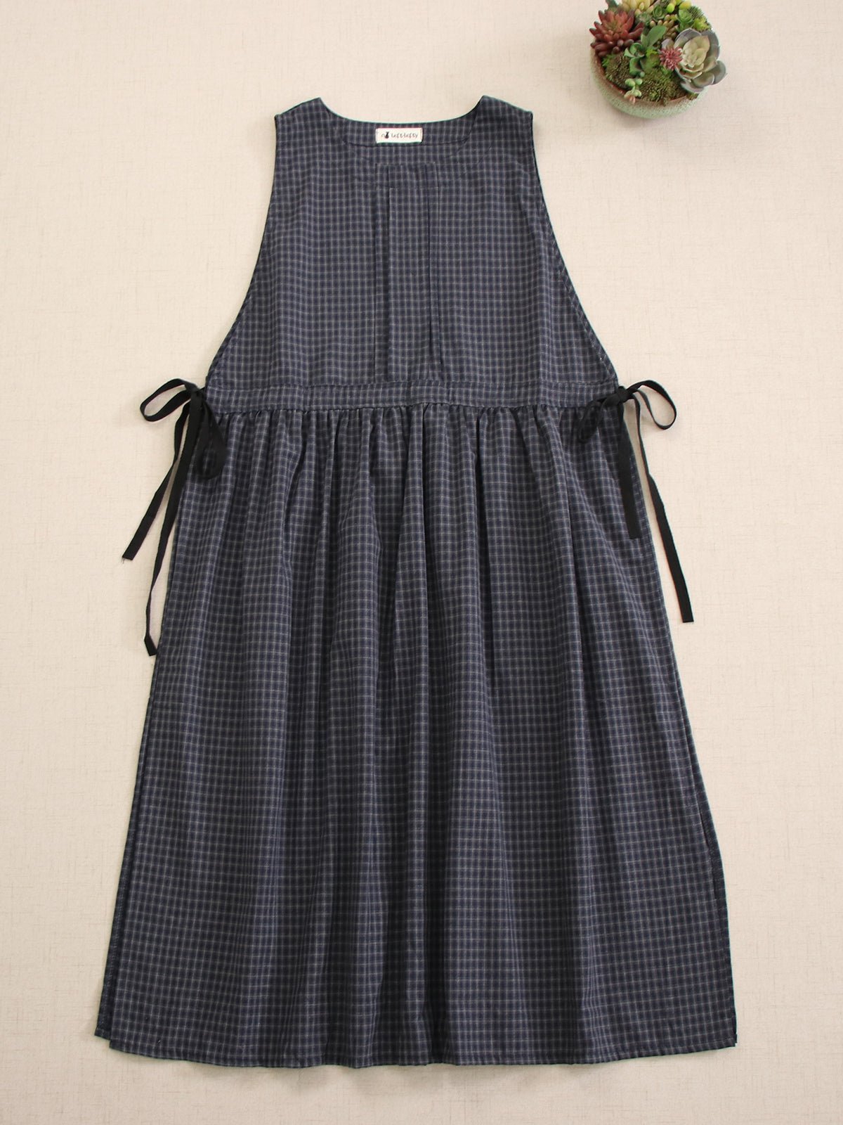Classic Checkered Apron Dress
