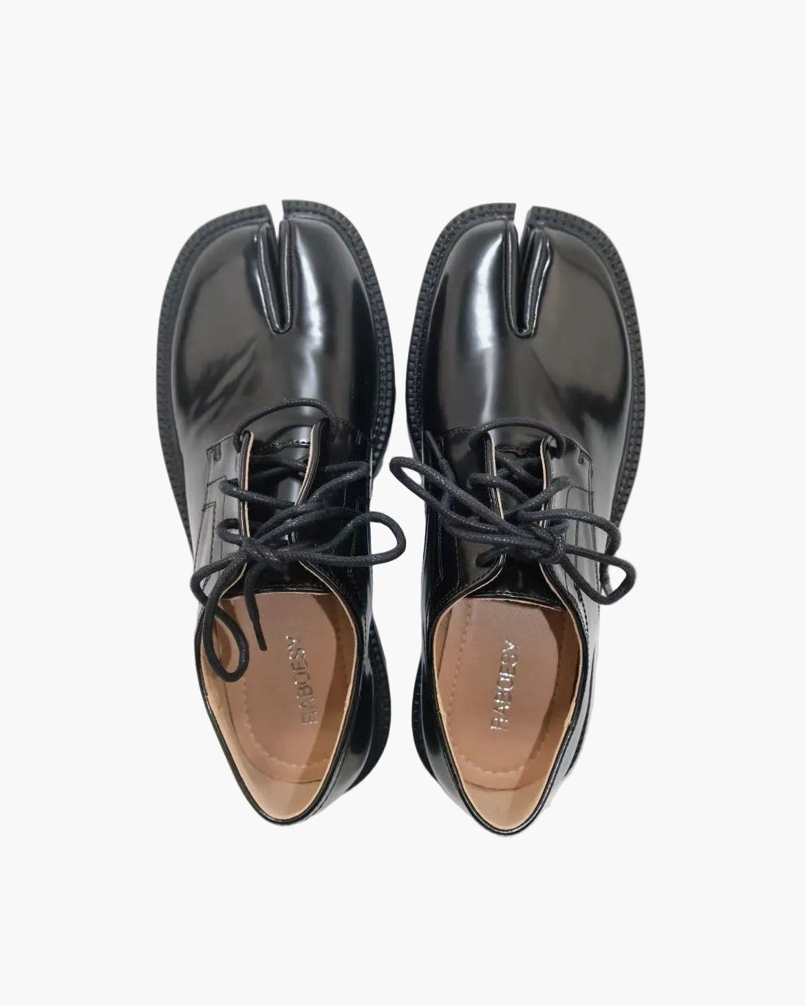 Mocassins Tabi &agrave; lacets et talon &eacute;pais