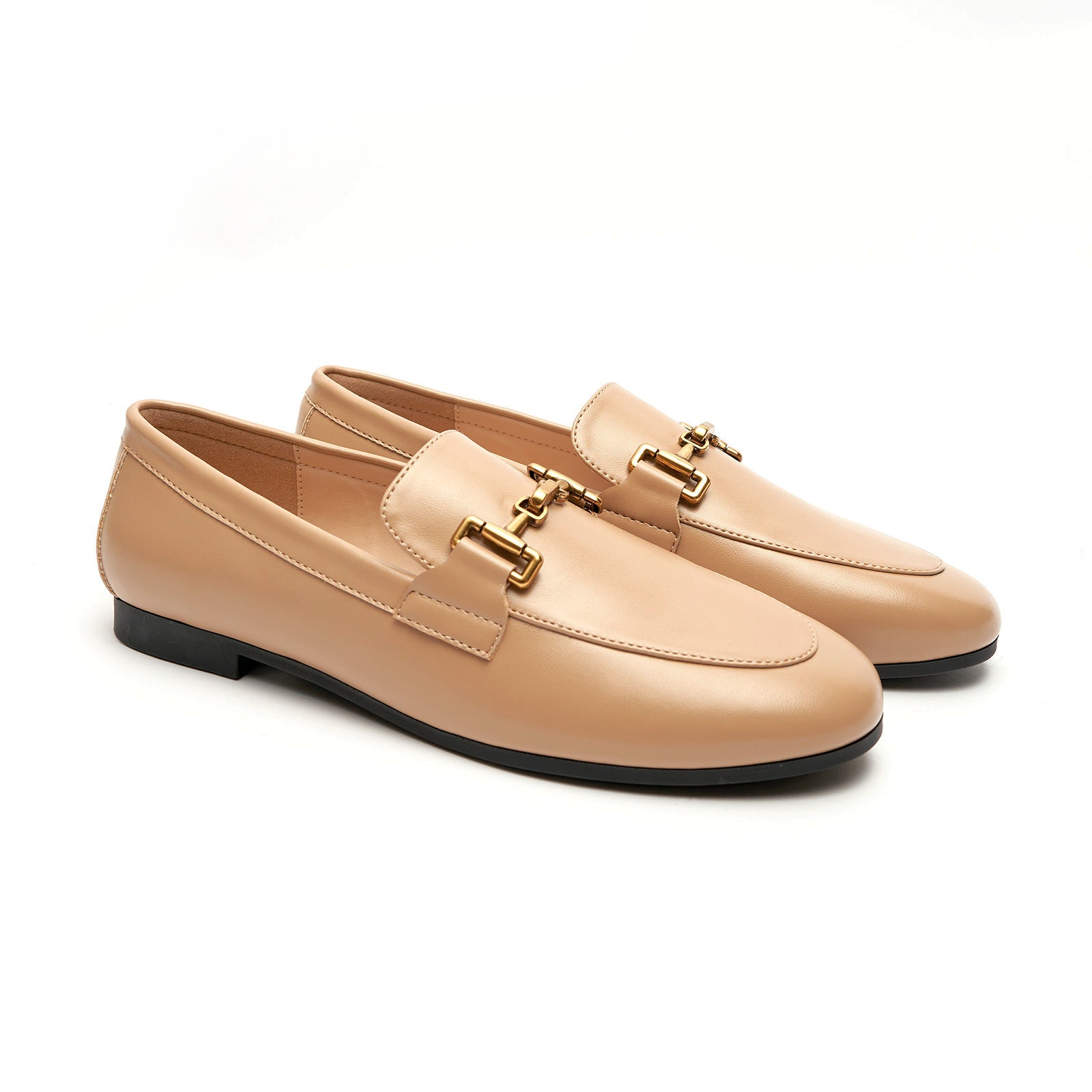 Mocassins &agrave; bout rond Gold Bit (Loraine)
