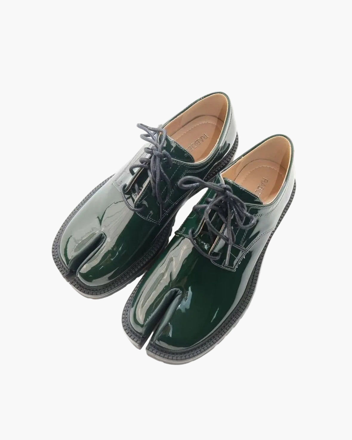 Mocassins Tabi &agrave; lacets et talon &eacute;pais