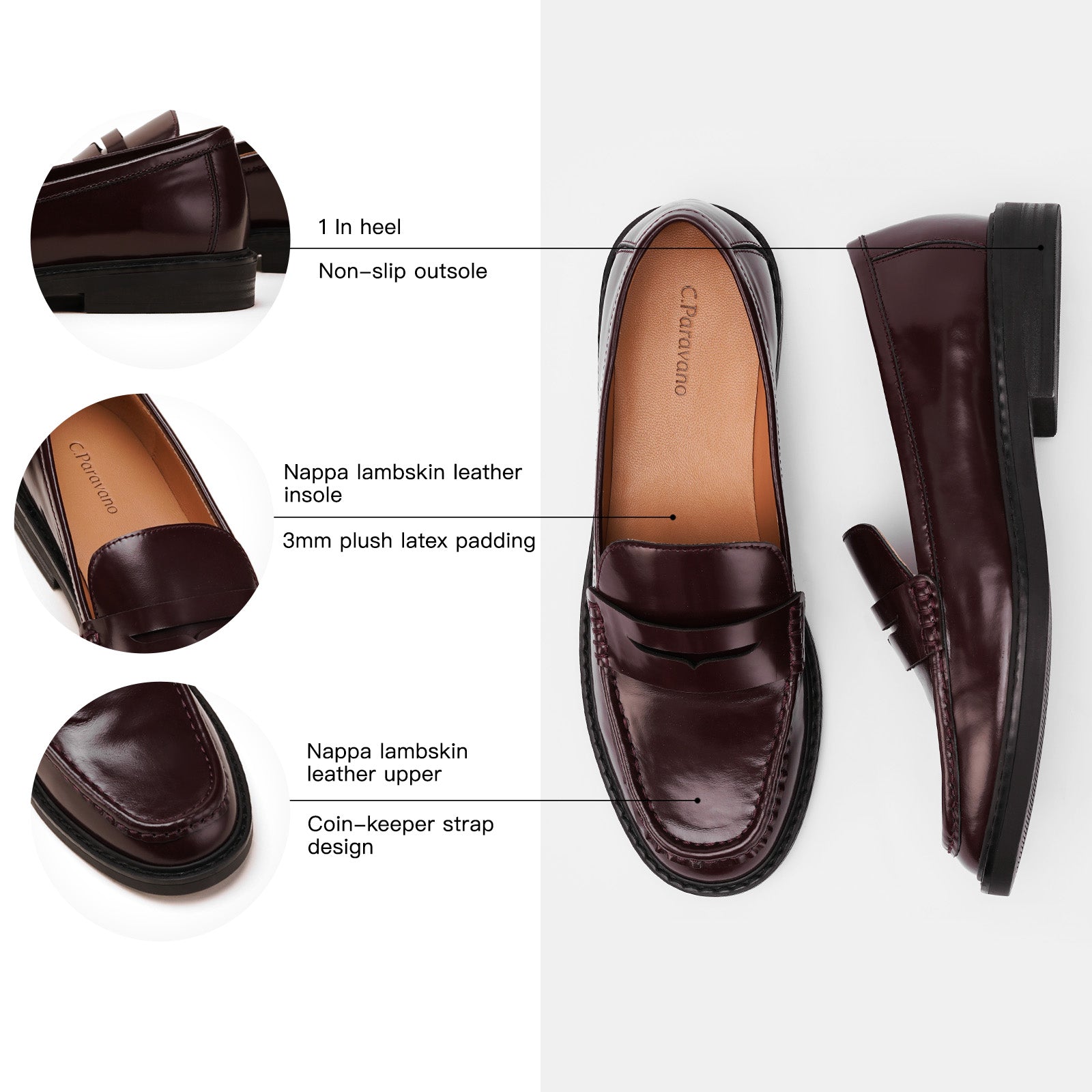 Mocassins penny en daim Serenity (Valora)