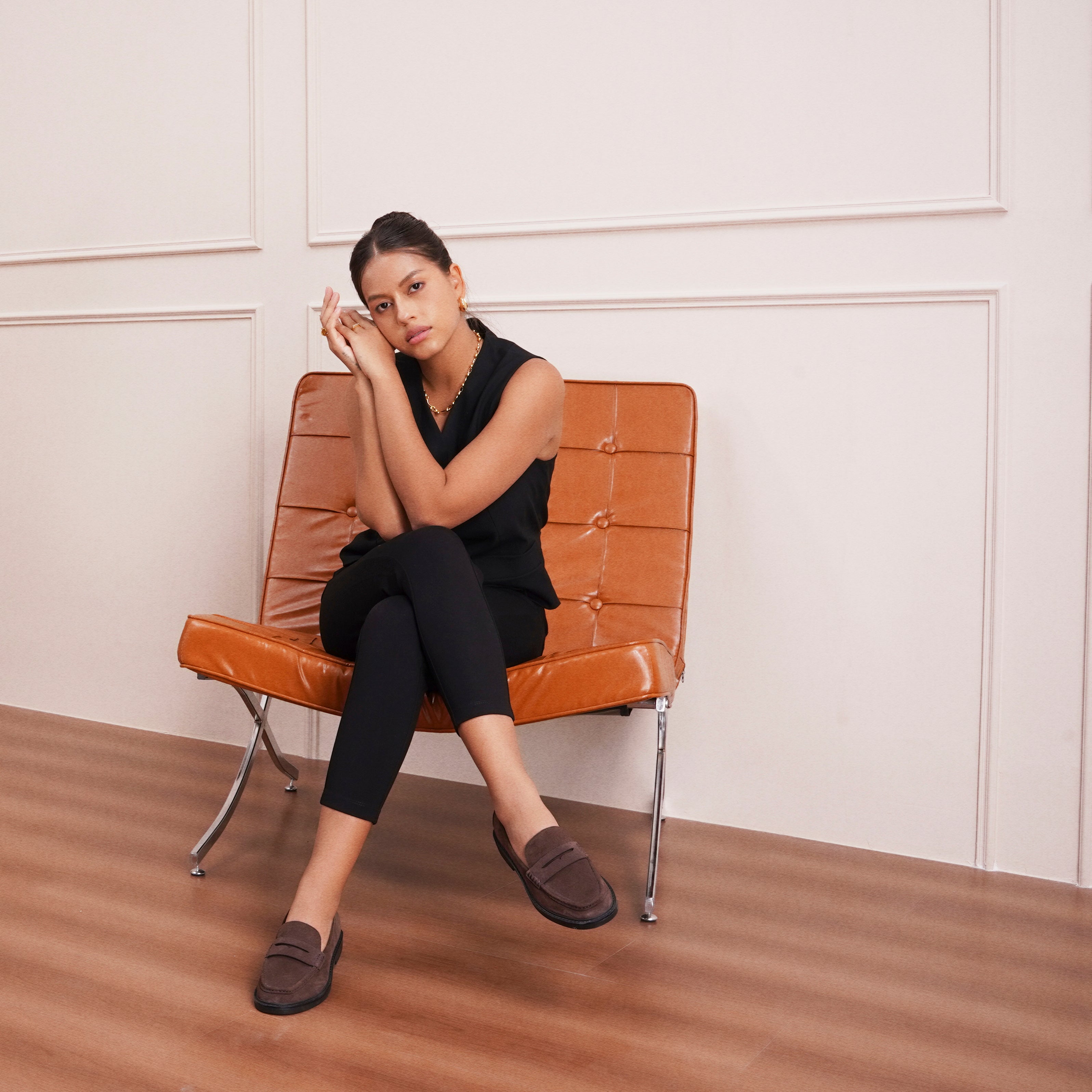 Mocassins penny en daim Serenity (Valora)