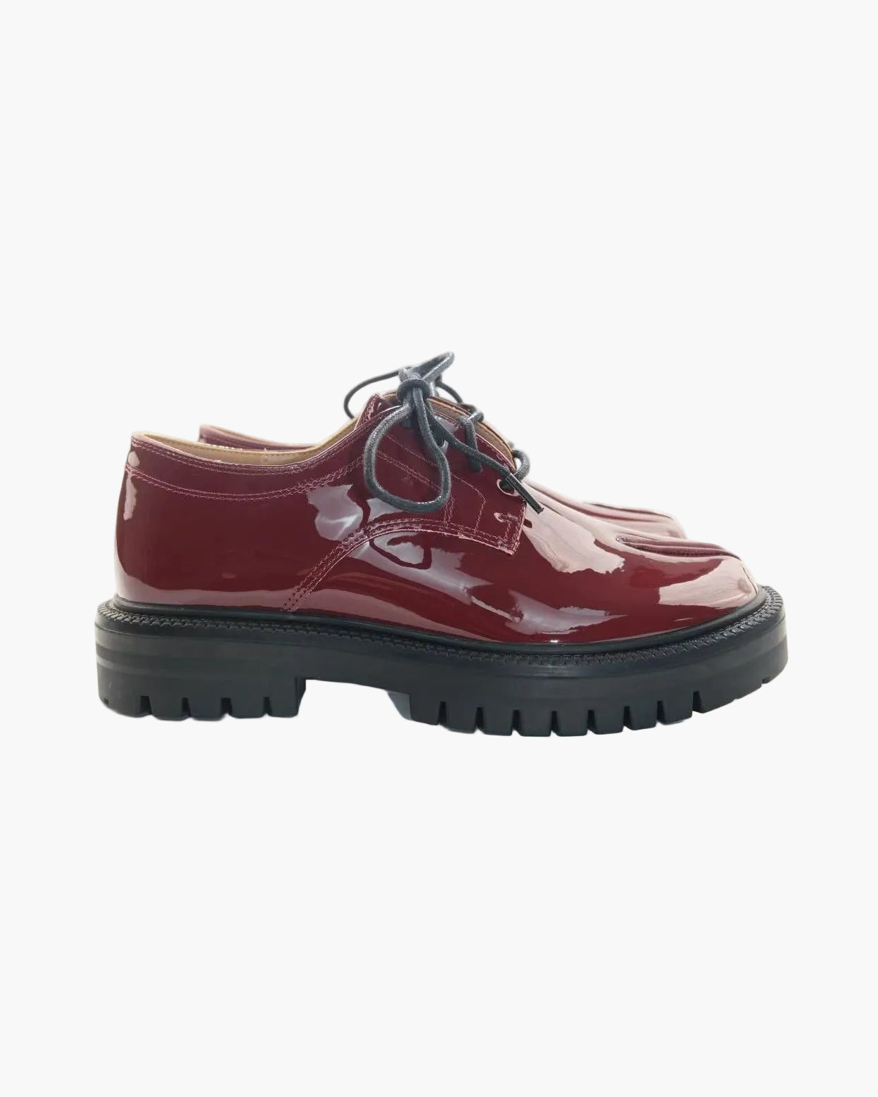 Mocassins Tabi &agrave; lacets et talon &eacute;pais