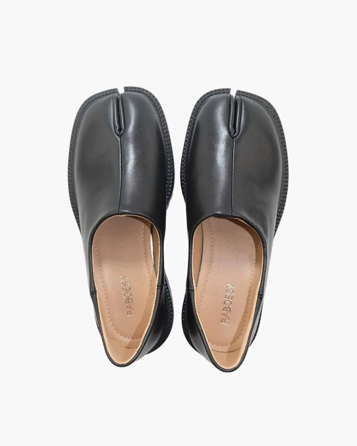 Mocassins Tabi &agrave; talon &eacute;pais