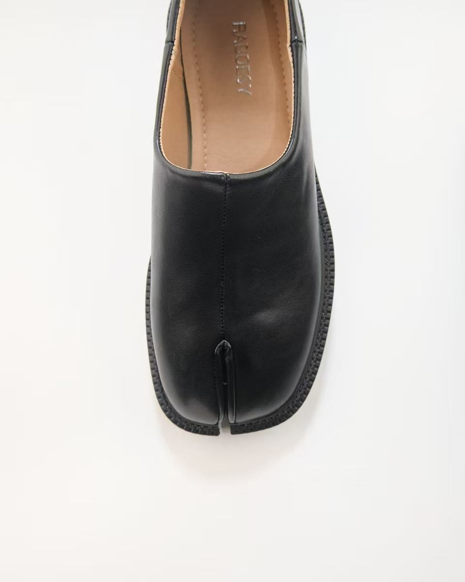 Mocassins Tabi &agrave; talon &eacute;pais