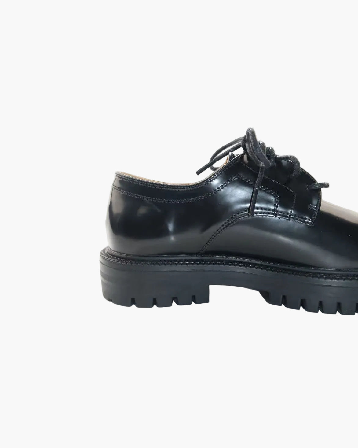 Mocassins Tabi &agrave; lacets et talon &eacute;pais