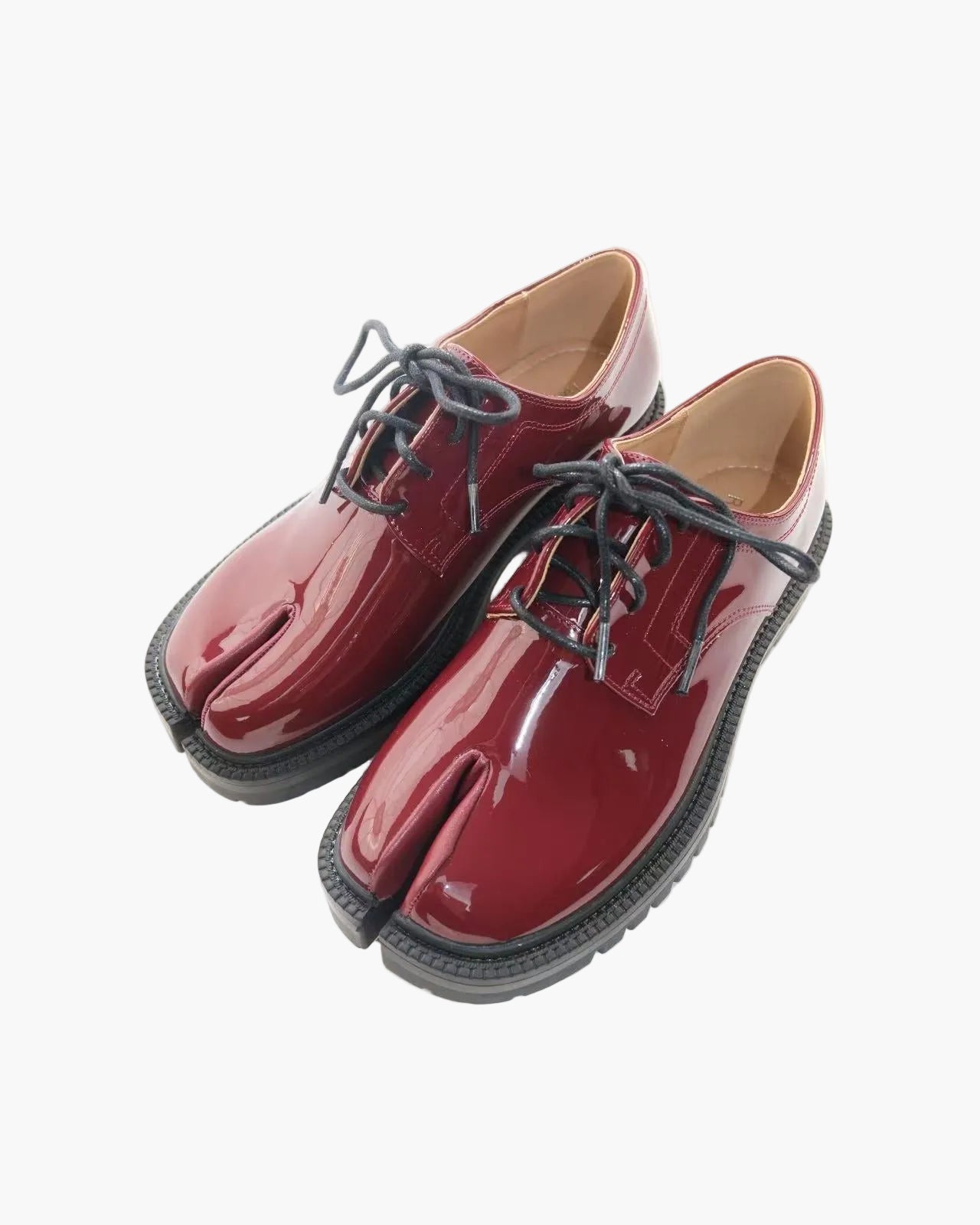 Mocassins Tabi &agrave; lacets et talon &eacute;pais