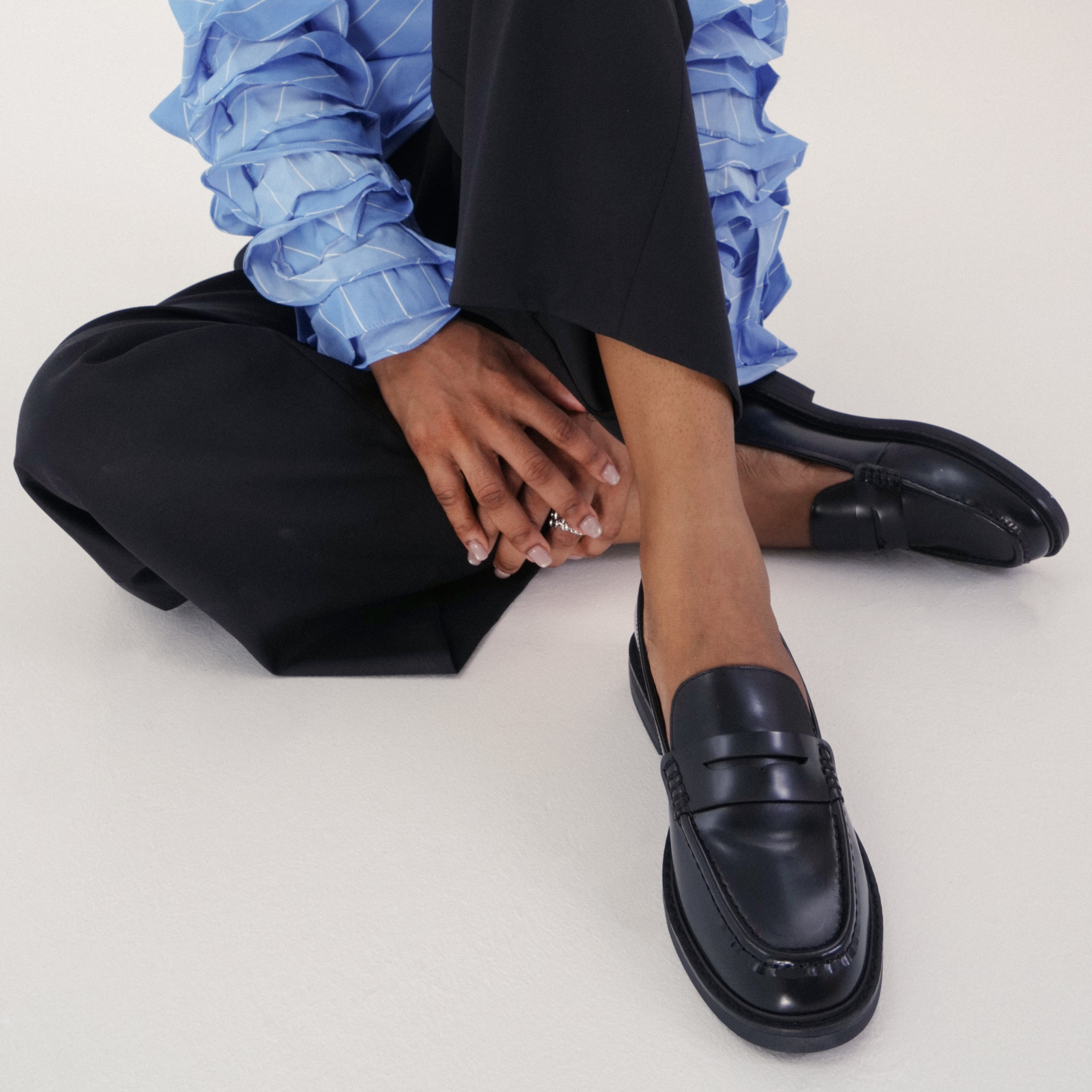 Mocassins penny en daim Serenity (Valora)