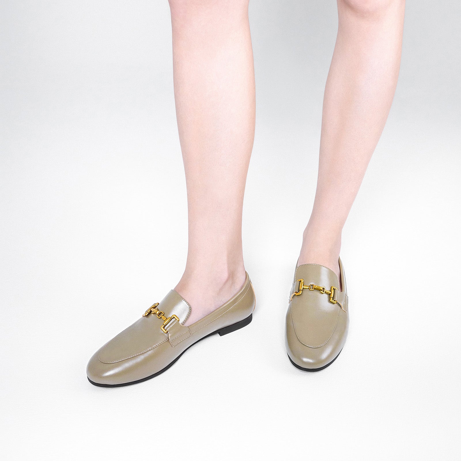 Mocassins &agrave; bout rond Gold Bit (Loraine)