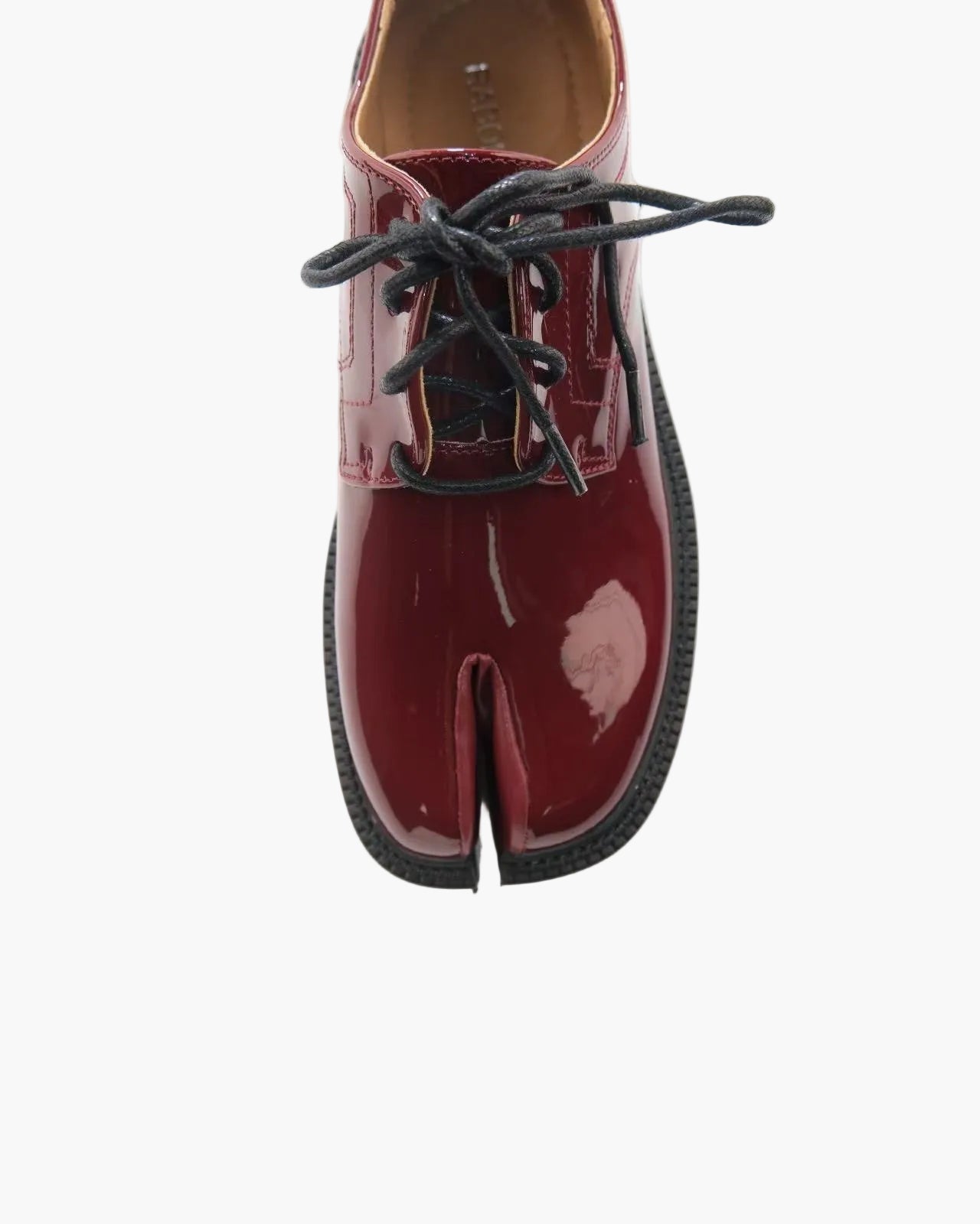 Mocassins Tabi &agrave; lacets et talon &eacute;pais