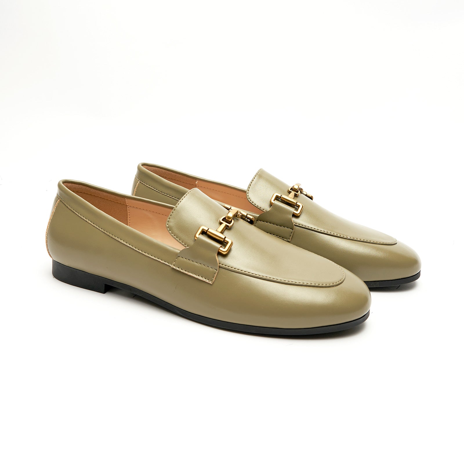 Mocassins &agrave; bout rond Gold Bit (Loraine)