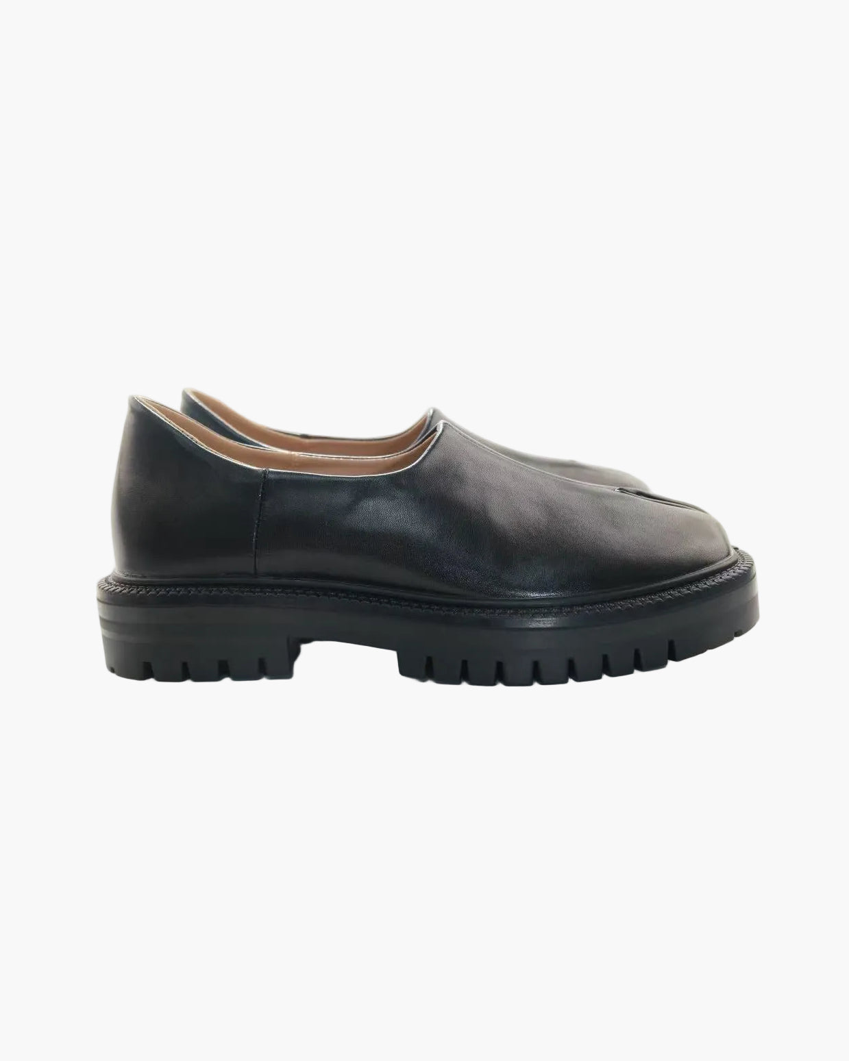 Mocassins Tabi &agrave; talon &eacute;pais