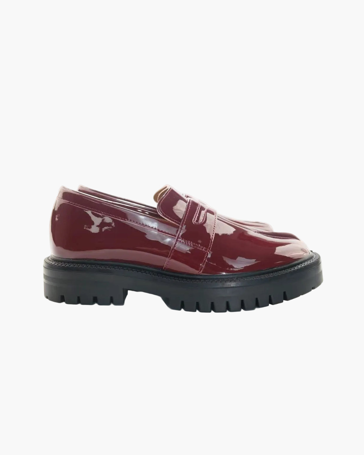 Mocassins Tabi &agrave; talon &eacute;pais