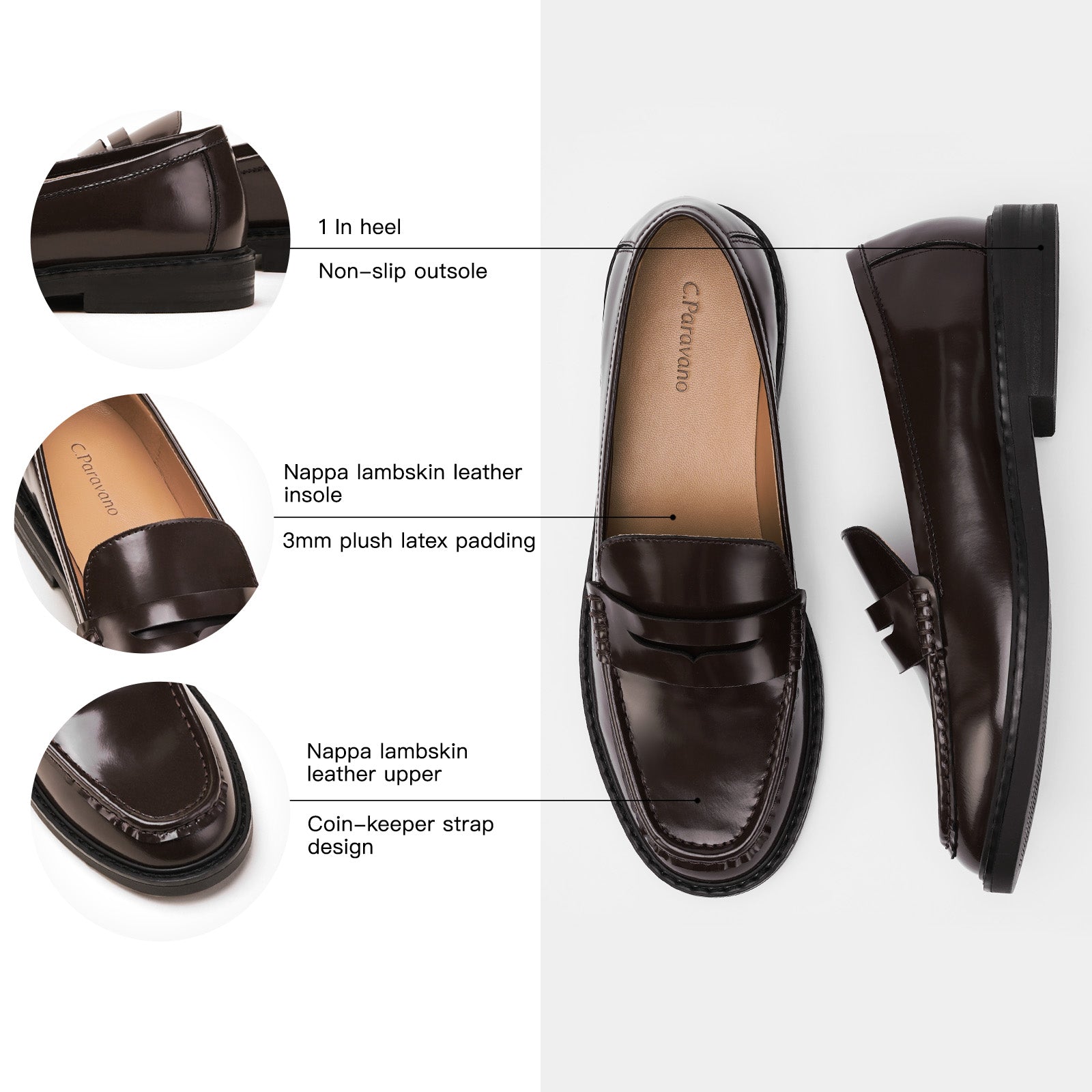 Mocassins penny en daim Serenity (Valora)