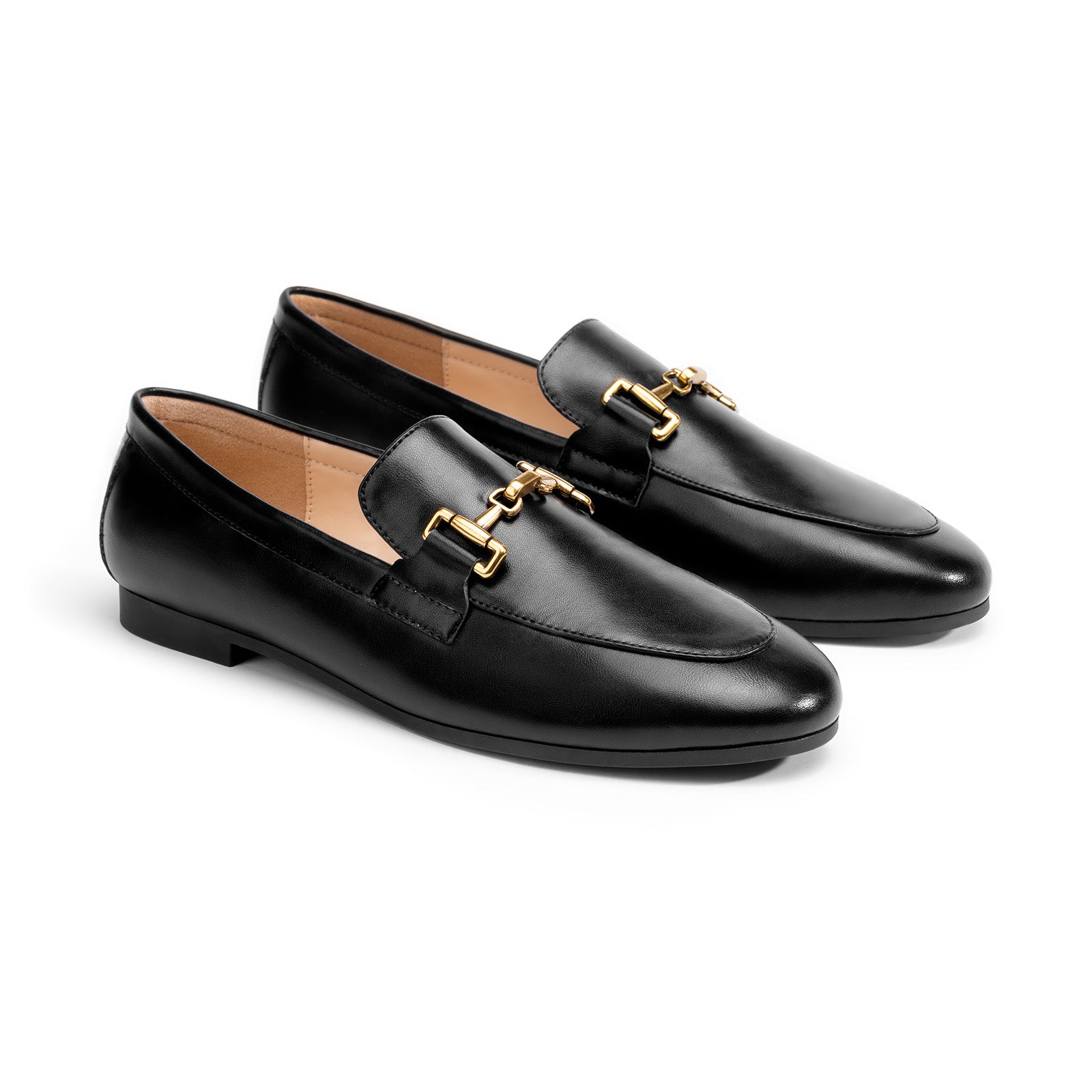 Mocassins &agrave; bout rond Gold Bit (Loraine)