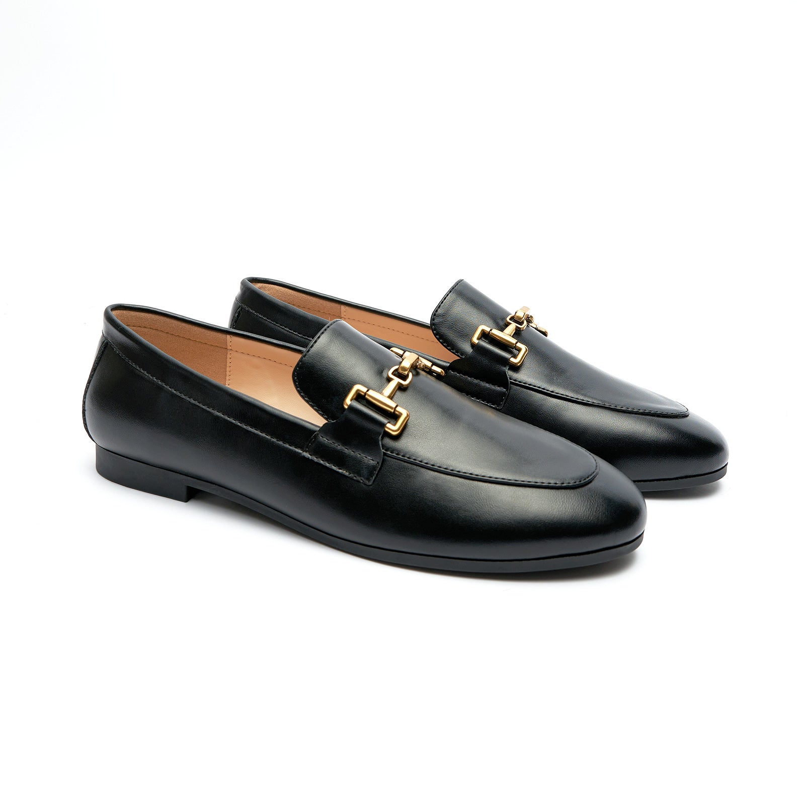 Mocassins &agrave; bout rond Gold Bit (Loraine)