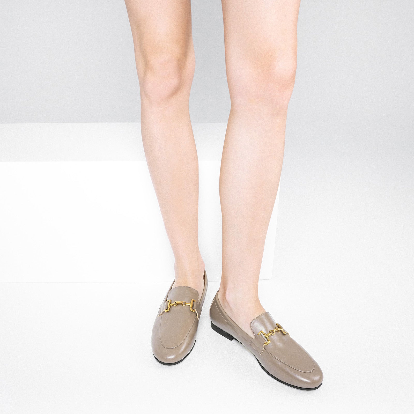 Mocassins &agrave; bout rond Gold Bit (Loraine)
