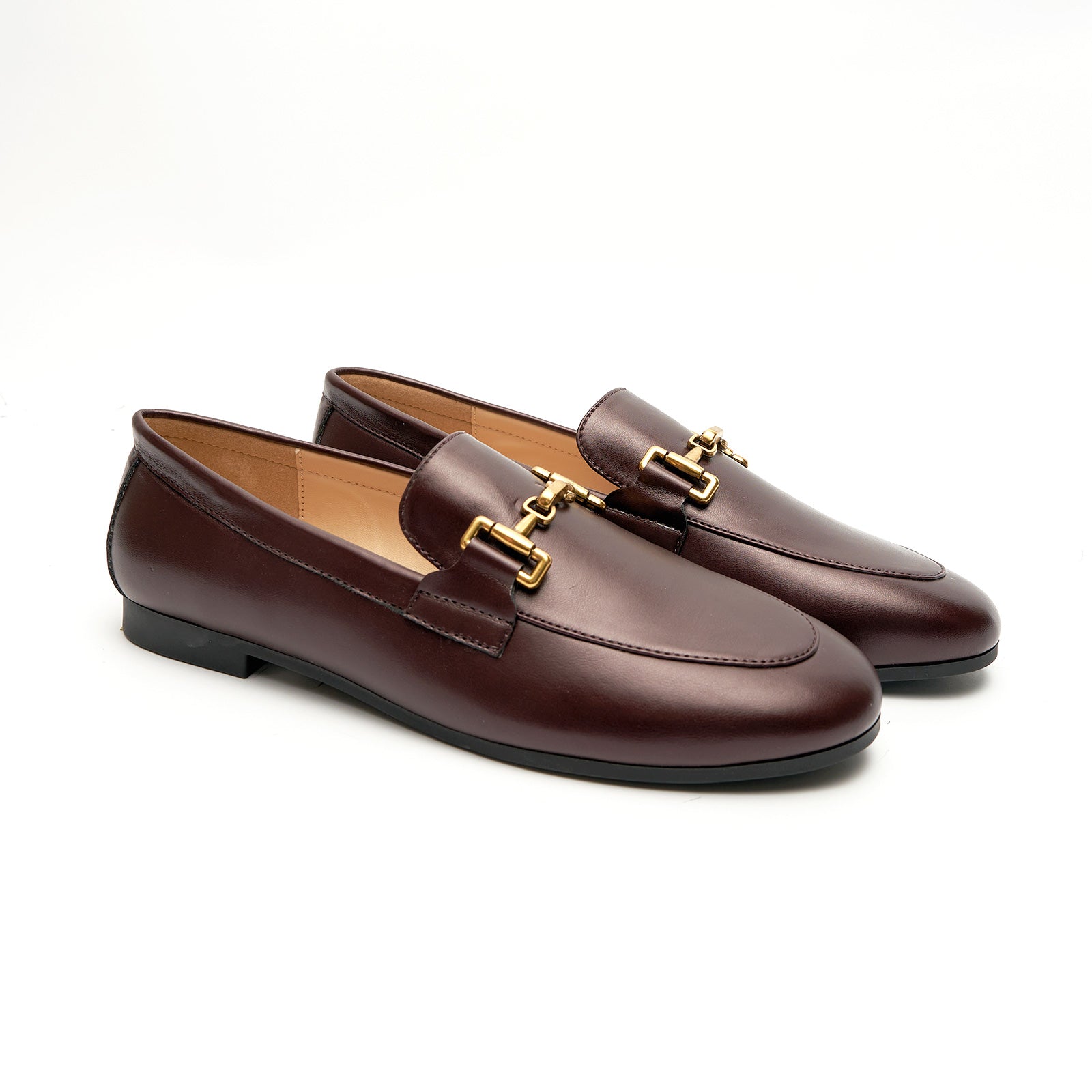Mocassins &agrave; bout rond Gold Bit (Loraine)