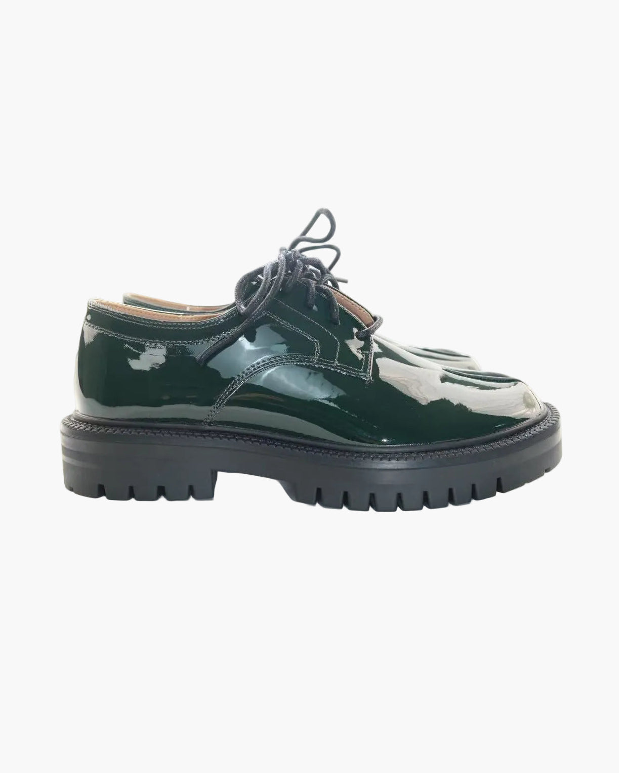 Mocassins Tabi &agrave; lacets et talon &eacute;pais