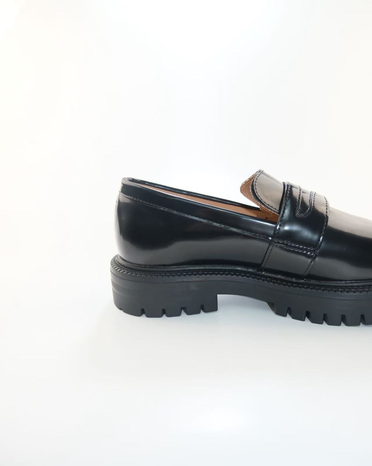 Mocassins Tabi &agrave; talon &eacute;pais
