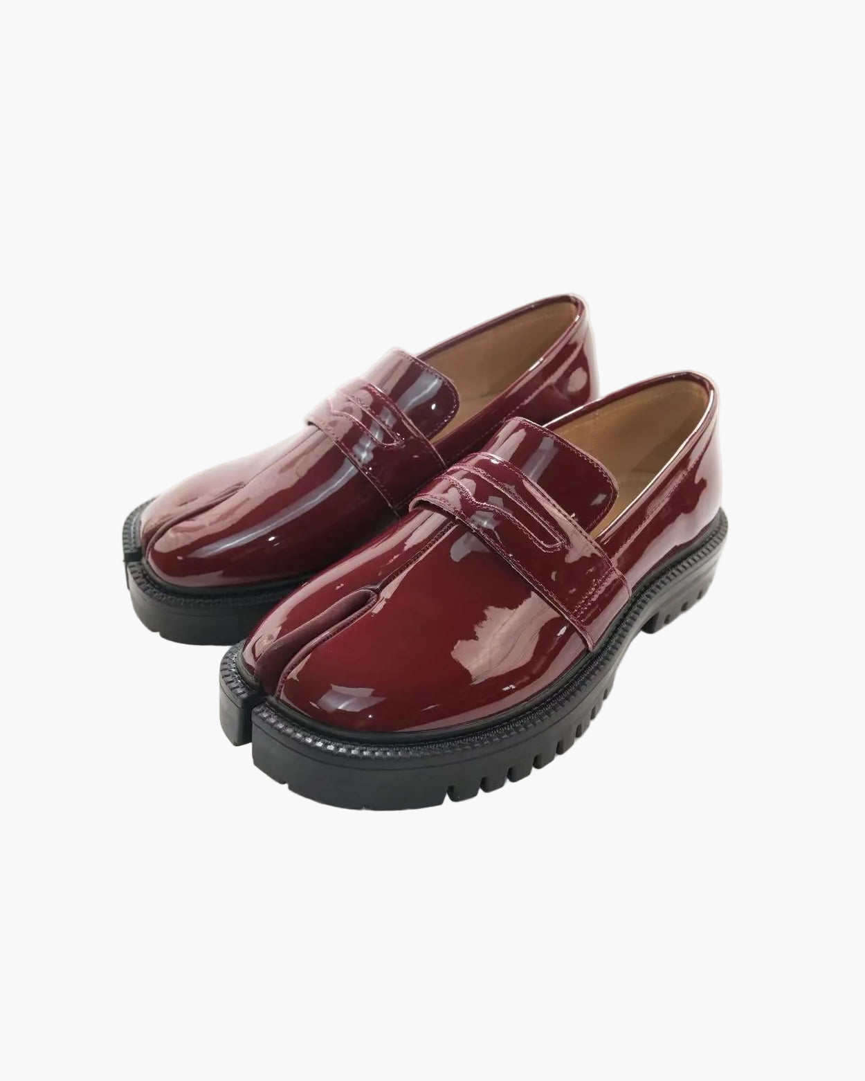 Mocassins Tabi &agrave; talon &eacute;pais