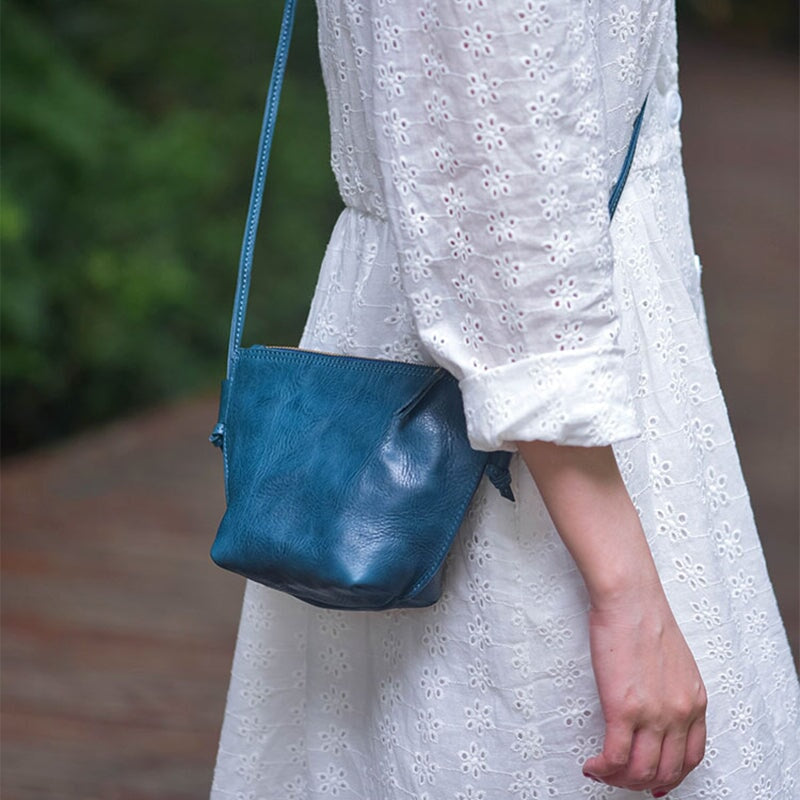Mini bolso bandolera vintage hecho a mano