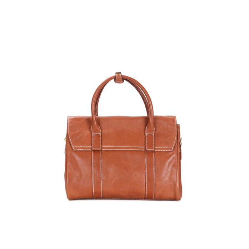 Elegante Schultertasche aus pflanzlich gegerbtem Leder, Damen-Tragetasche