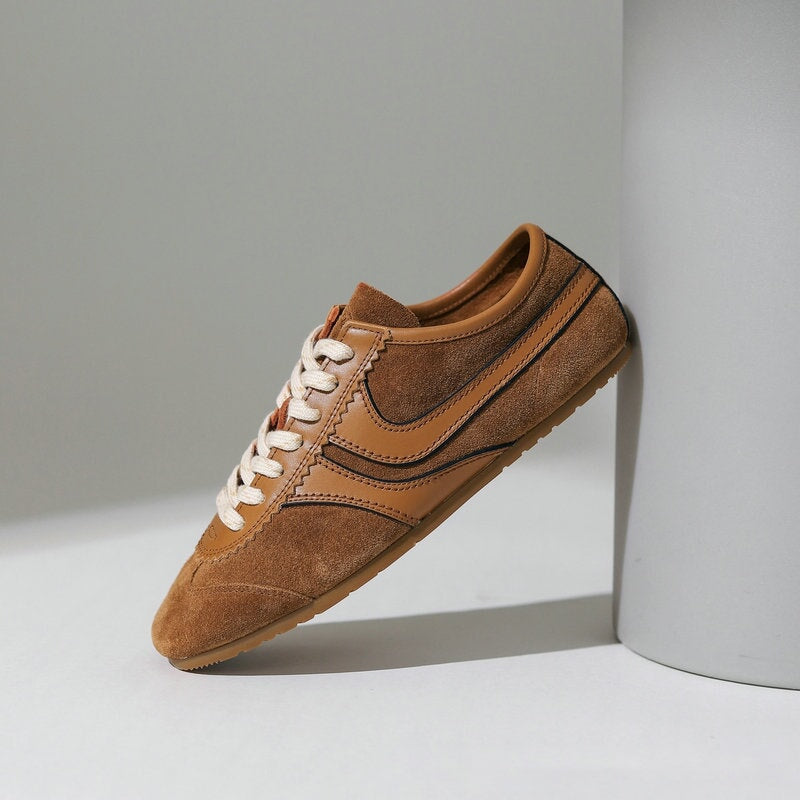 Handgefertigte, farbenfrohe Sneaker aus weichem Leder f&uuml;r Damen &ndash; Schn&uuml;rschuhe, Designerschuhe