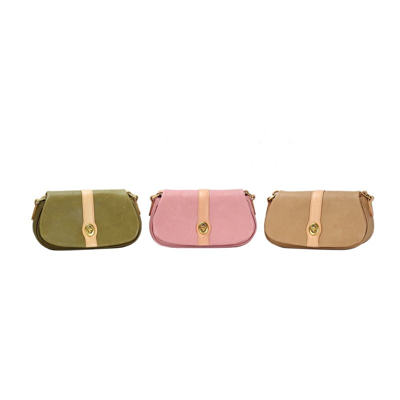 Sac bandouli&egrave;re chic en cuir tann&eacute; v&eacute;g&eacute;tal pour femme
