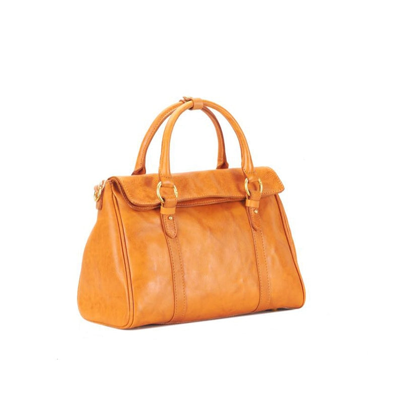 Retro-Handtasche aus Leder mit gro&szlig;em Fassungsverm&ouml;gen