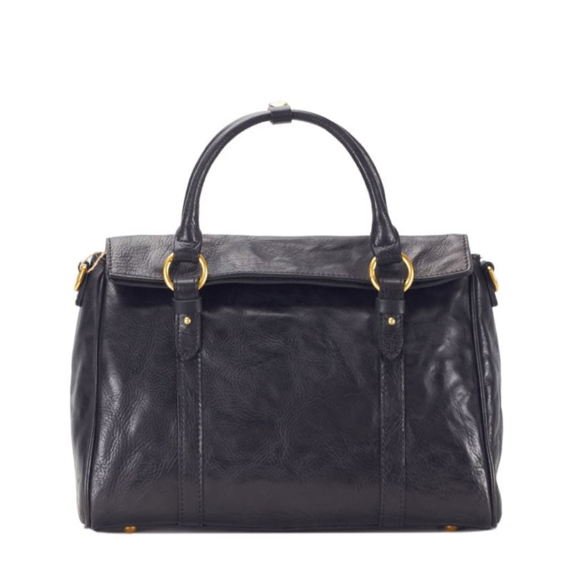 Retro-Handtasche aus Leder mit gro&szlig;em Fassungsverm&ouml;gen