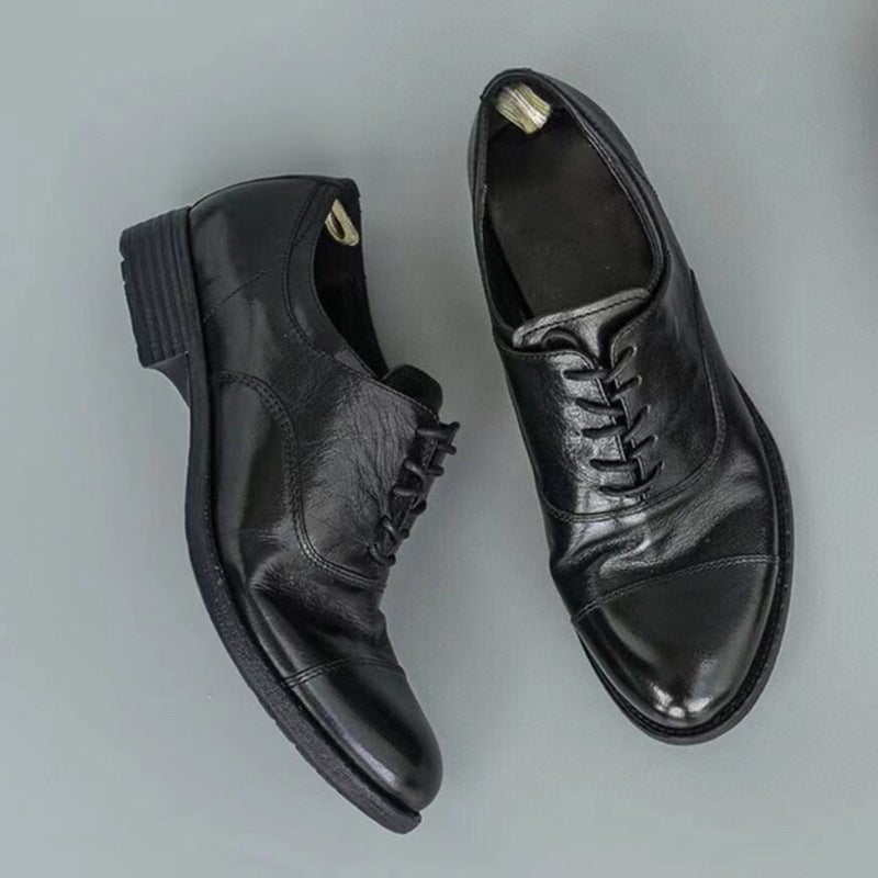 Goodyear klassieke oxfordschoenen van kalfsleer voor dames met rubberen zool in bruin/koffiekleur.