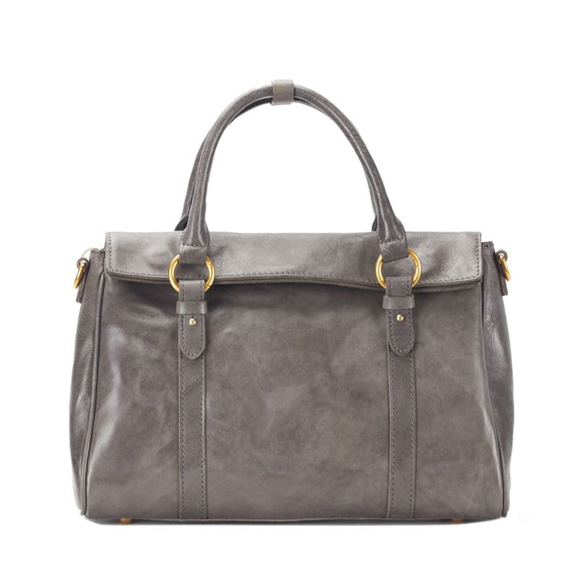 Retro-Handtasche aus Leder mit gro&szlig;em Fassungsverm&ouml;gen