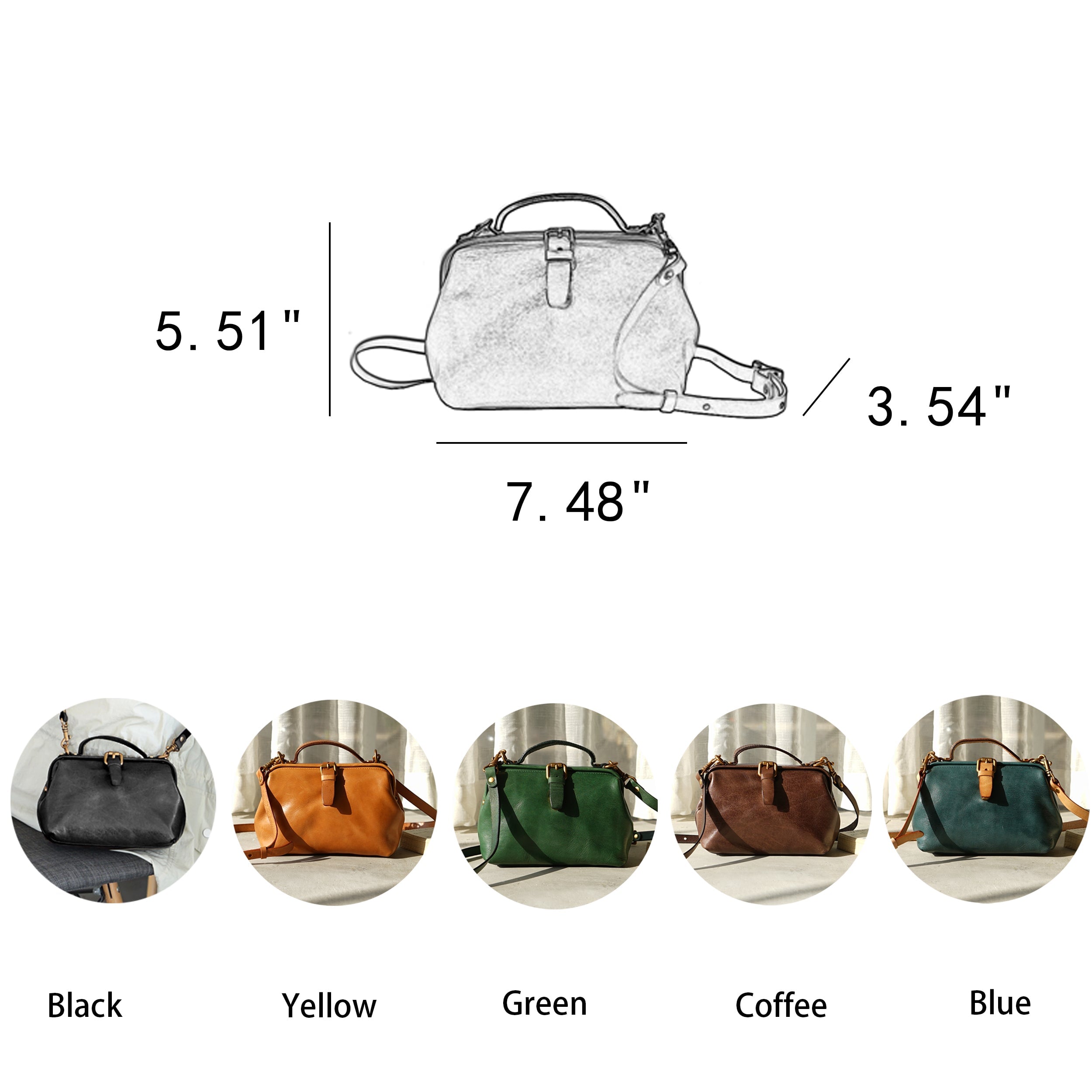 Sacoche de m&eacute;decin artisanale en cuir italien, sac &agrave; main pour femme avec poign&eacute;e sup&eacute;rieure, en cuir de vachette.