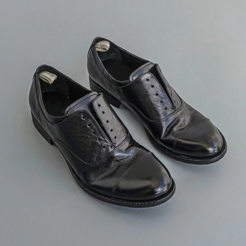 Goodyear klassieke oxfordschoenen van kalfsleer voor dames met rubberen zool in bruin/koffiekleur.
