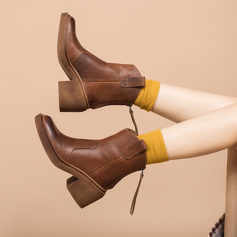 Bottes western en cuir, bottes de cowboy artisanales, chaussures de cr&eacute;ateur, fermeture &eacute;clair arri&egrave;re, marron/noir/vert