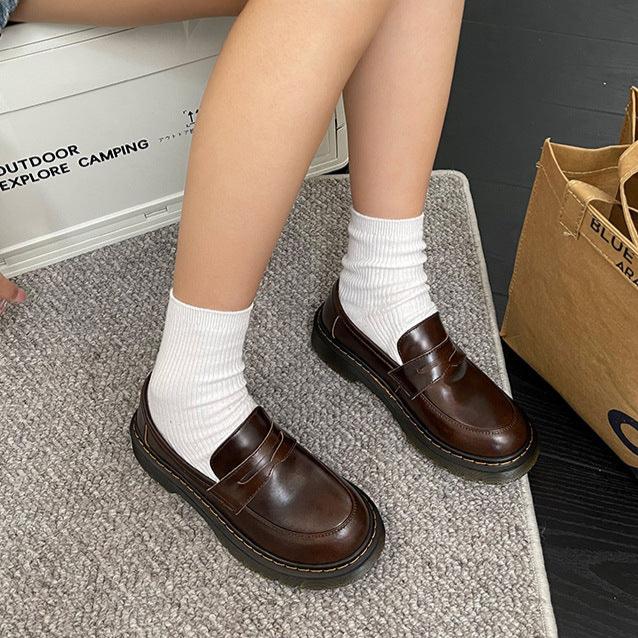 Damen-Loafer, l&auml;ssige flache Slipper
