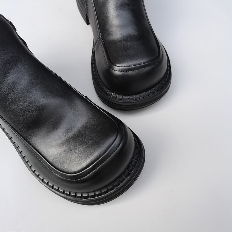 Bottines Derby pour femme, style britannique, bout large &ndash; Laine peluche, confort optimal
