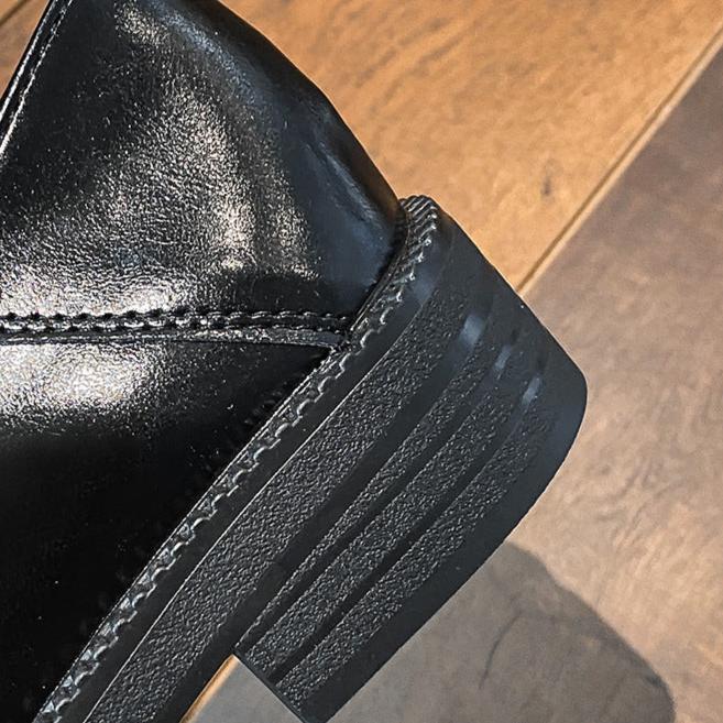 Damen-Retro-Slipper mit Metallkette und dicker Sohle