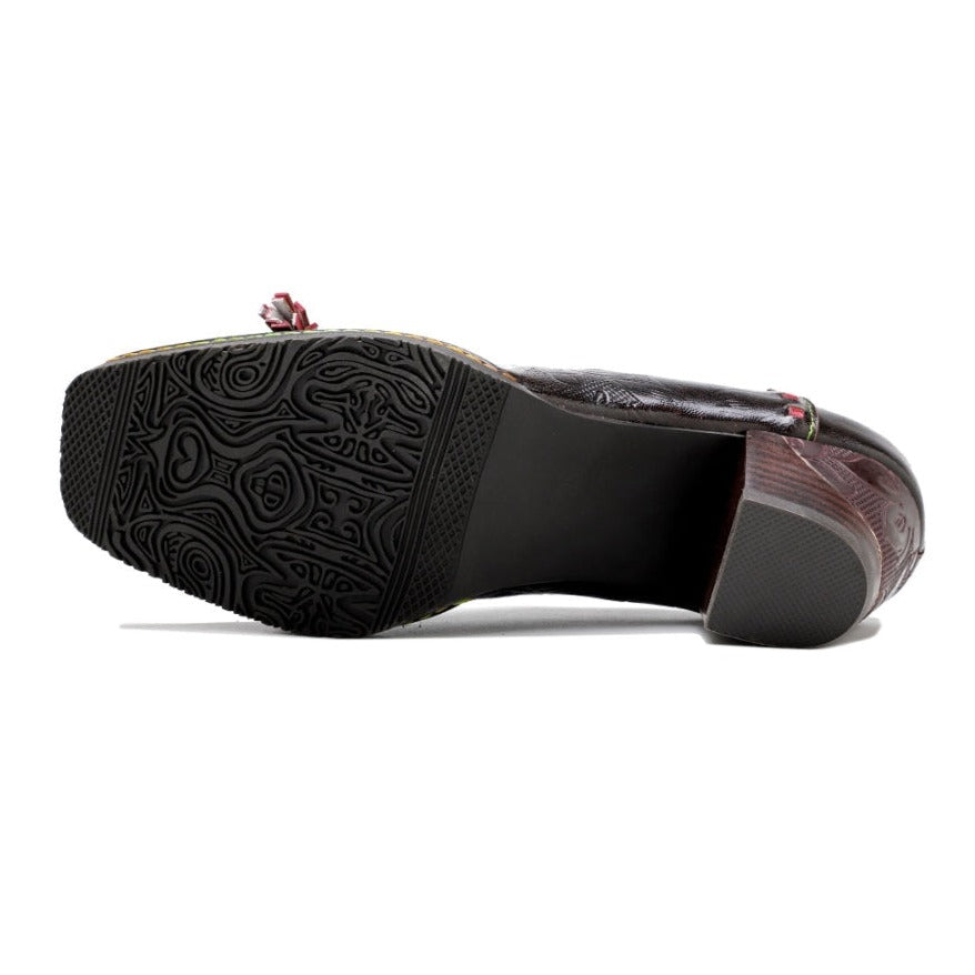 Damskie kowbojskie buty Oxford ze sk&oacute;ry naturalnej w stylu vintage
