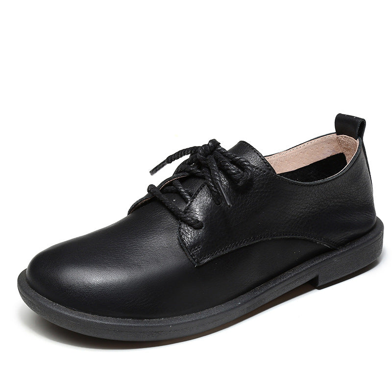 L&auml;ssige Slipper aus Leder, Schn&uuml;rschuhe f&uuml;r Damen