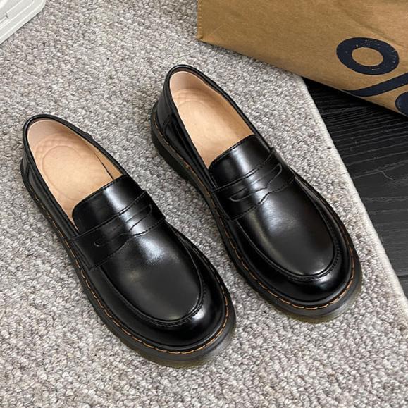 Damen-Loafer, l&auml;ssige flache Slipper