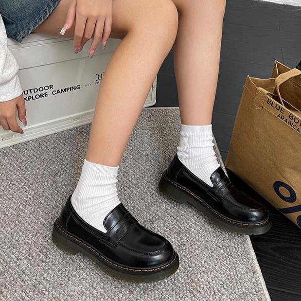 Damen-Loafer, l&auml;ssige flache Slipper