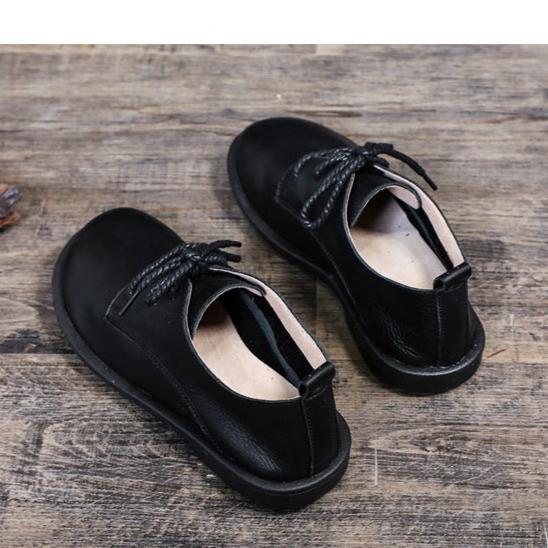 L&auml;ssige Slipper aus Leder, Schn&uuml;rschuhe f&uuml;r Damen