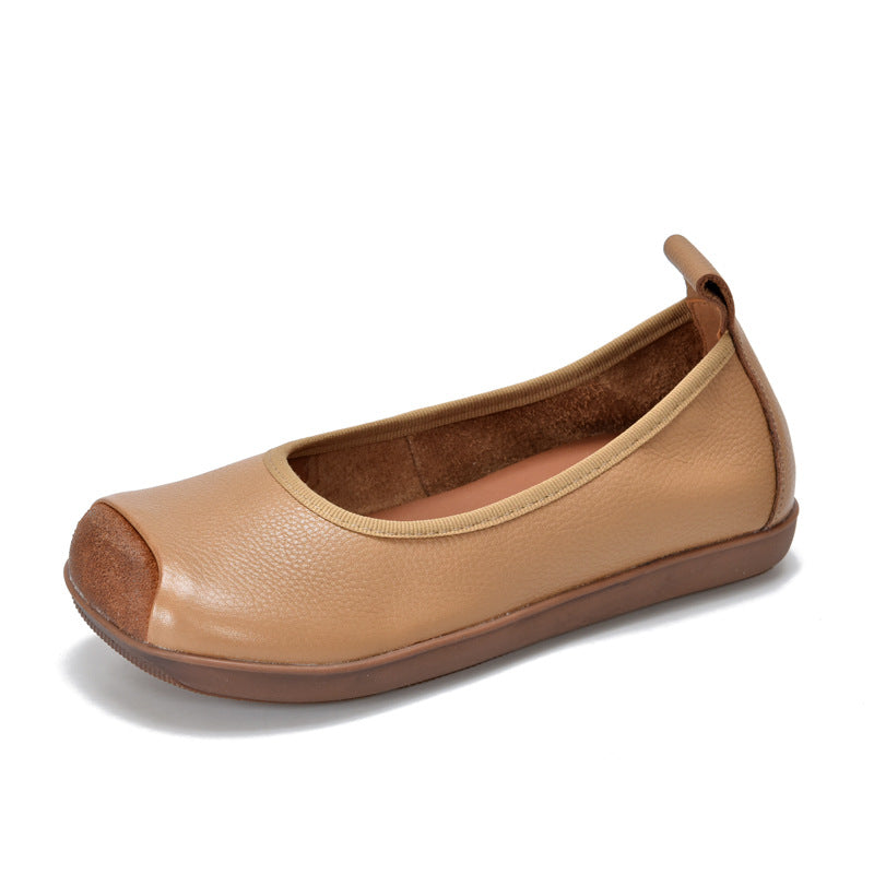 Ballerines confortables &agrave; bout carr&eacute; pour femmes &ndash; Chaussures d&eacute;contract&eacute;es souples