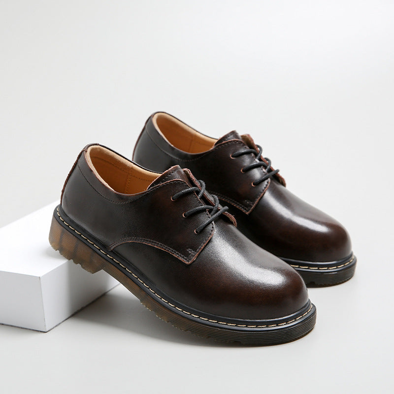 Damskie buty typu oksford, sznurowane, w stylu preppy, vintage, płaskie