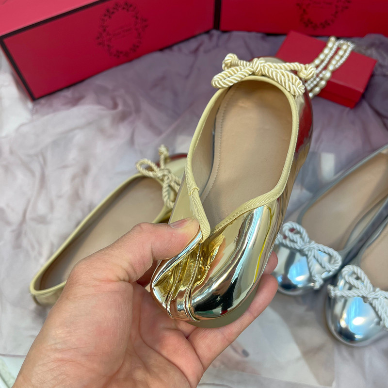 Eleganti ballerine da donna con fiocco decorativo - N08