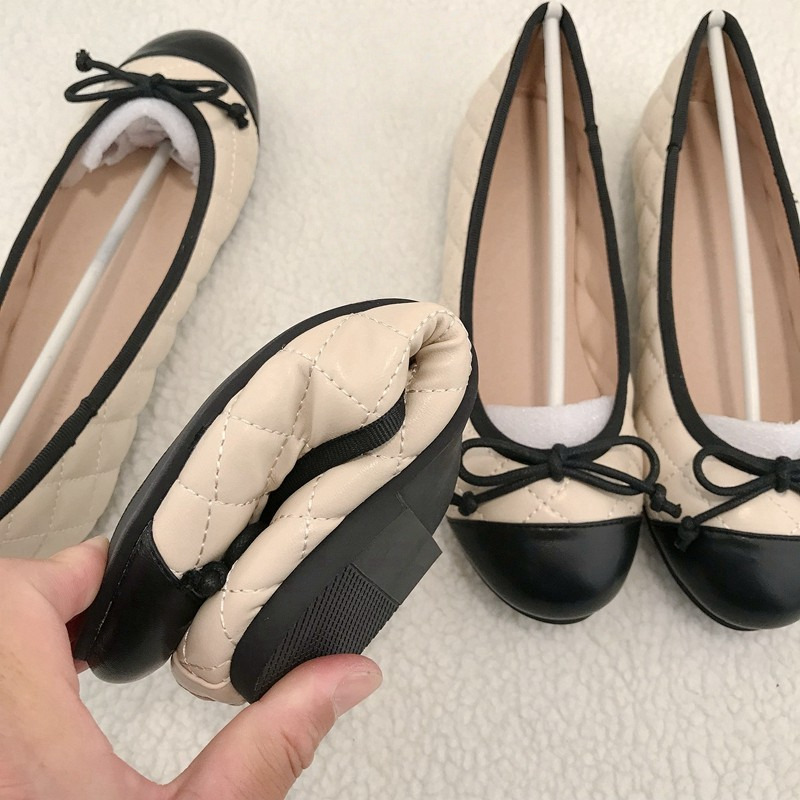Eleganti ballerine da donna con fiocco decorativo - N08